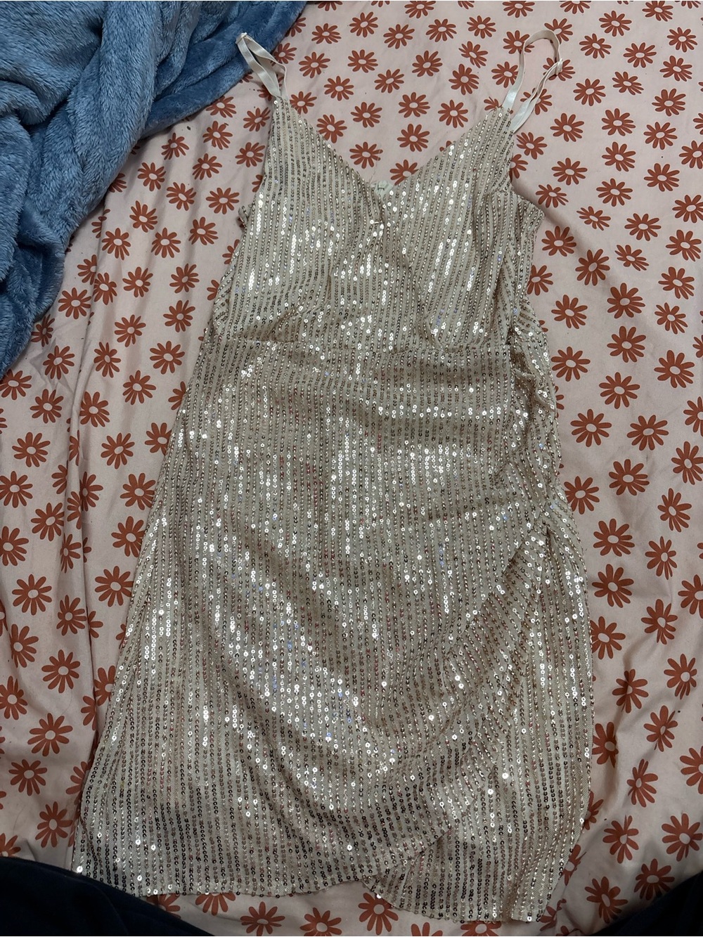 Gold Sequin Slip Dress - Elegant Party Dress